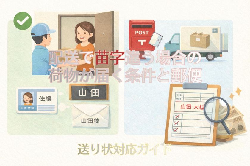 配送で苗字違う場合の荷物が届く条件と郵便・送り状対応ガイド
